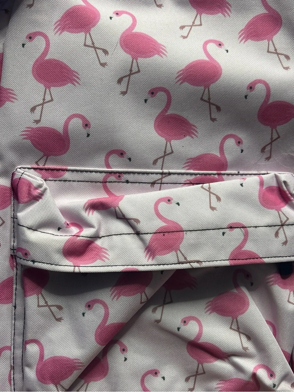 Pink Flamingo Print Backpack